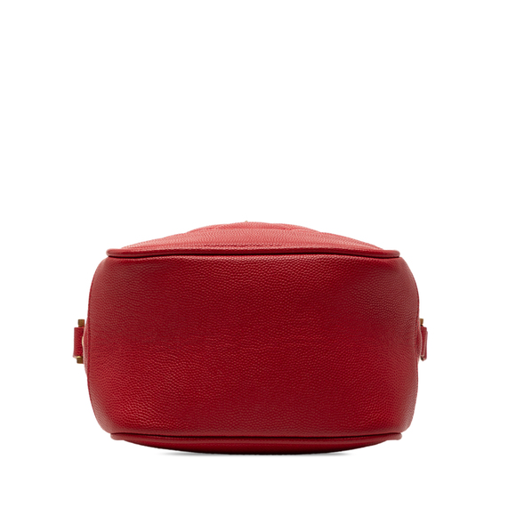 Pre-Loved Saint Laurent Grain de Poudre Quilted 80s Vanity Bag - Picture 3 of 7